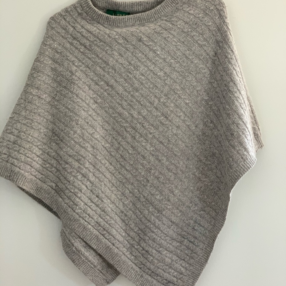 Warm wool/rabbit hair shawl cape